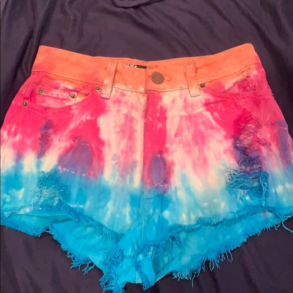 BDG | tie dye high rise cheeky short